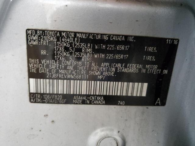 Photo 14 from auction – 2017 TOYOTA RAV4 LE with VIN 2T3BFREV9HW568111