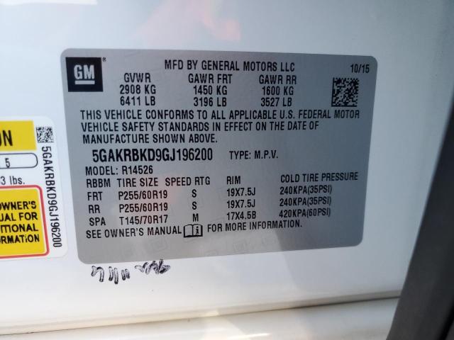 Photo 14 from auction – 2016 BUICK ENCLAVE with VIN 5GAKRBKD9GJ196200
