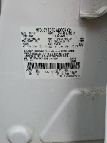 Photo 14 from auction – 2013 FORD EDGE LIMIT with VIN 2FMDK3KC9DBC91439