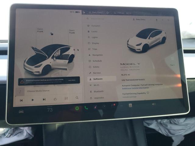 Photo 9 from auction – 2024 TESLA MODEL Y with VIN 7SAYGDEEXRF104913