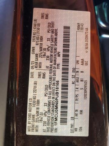 Photo 14 from auction – 2023 FORD ESCAPE ST with VIN 1FMCU0MN0PUB18166