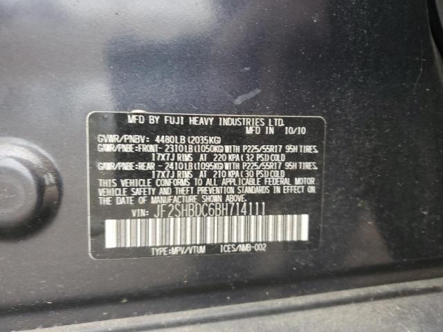 Photo 14 from auction – 2011 SUBARU FORESTER 2 with VIN JF2SHBDC6BH714111