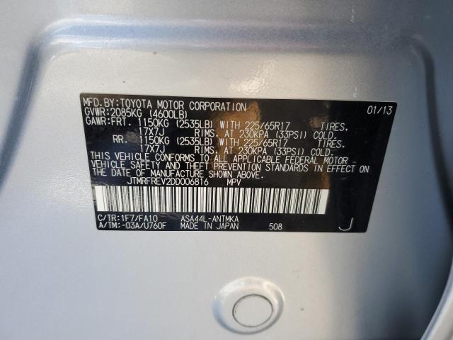 Photo 14 from auction – 2013 TOYOTA RAV4 XLE with VIN JTMRFREV2DD006816