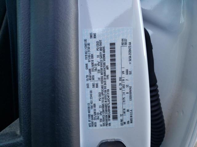 Photo 14 from auction – 2020 FORD ESCAPE SEL with VIN 1FMCU0H67LUC41119