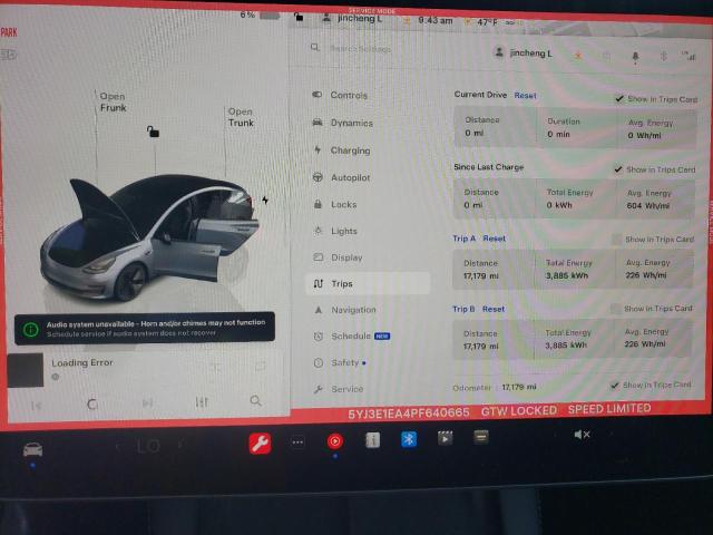 Photo 9 from auction – 2023 TESLA MODEL 3 with VIN 5YJ3E1EA4PF640665