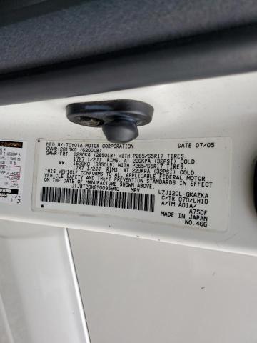 Photo 14 from auction – 2005 LEXUS GX 470 with VIN JTJBT20X850095940