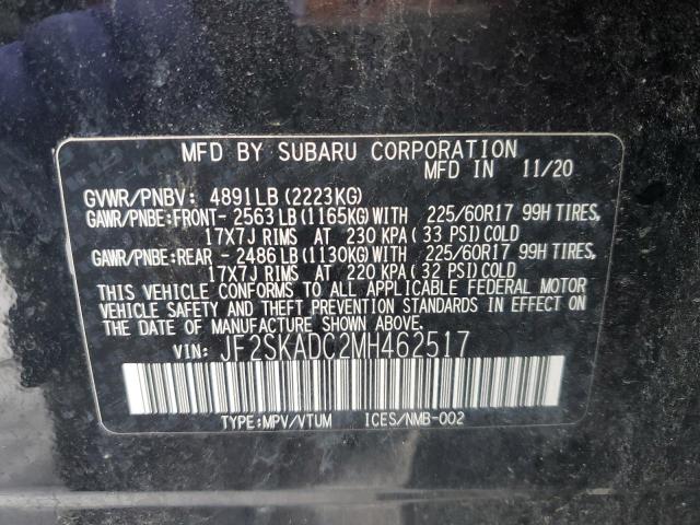 Photo 14 from auction – 2021 SUBARU FORESTER with VIN JF2SKADC2MH462517