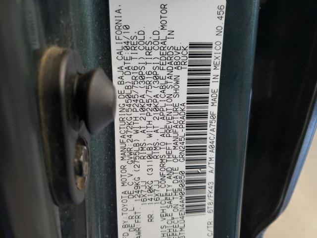 Photo 14 from auction – 2010 TOYOTA TACOMA DOU with VIN 3TMLU4EN4AM050850