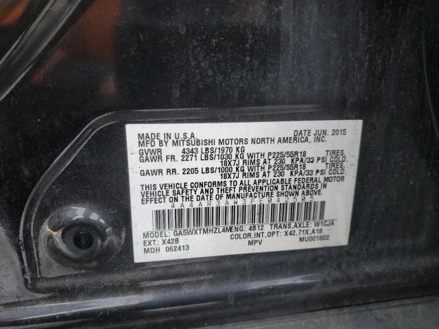 Photo 14 from auction – 2015 MITSUBISHI OUTLANDER with VIN 4A4AR3AW3FE042505