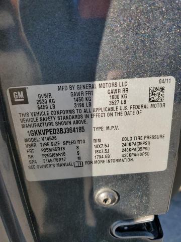 Photo 14 from auction – 2011 GMC ACADIA SLE with VIN 1GKKVPED3BJ364185