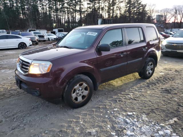 HONDA PILOT LX 2013 with VIN 5FNYF4H23DB049361 - Photo from auction