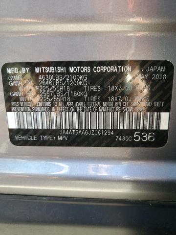 Photo 14 from auction – 2018 MITSUBISHI ECLIPSE CR with VIN JA4AT5AA6JZ061294