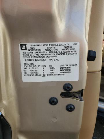 Photo 14 from auction – 2003 BUICK RENDEZVOUS with VIN 3G5DA03EX3S558352