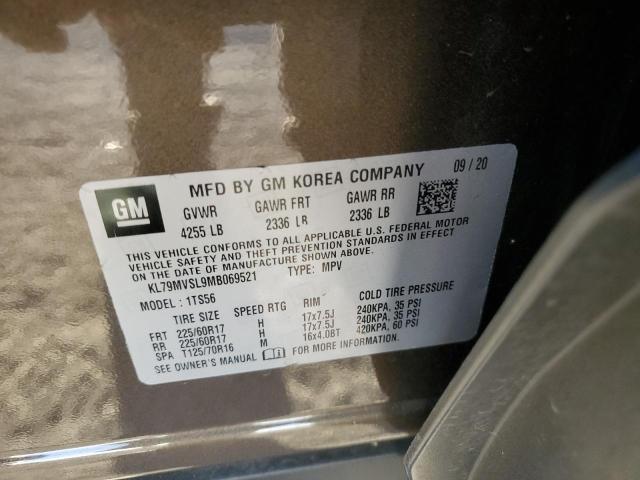 Photo 14 from auction – 2021 CHEVROLET TRAILBLAZE with VIN KL79MVSL9MB069521