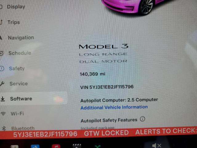 Photo 9 from auction – 2018 TESLA MODEL 3 with VIN 5YJ3E1EB2JF115796