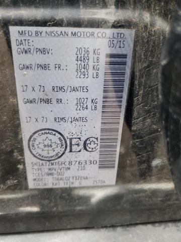 Photo 14 from auction – 2015 NISSAN ROGUE S with VIN 5N1AT2MT6FC876330