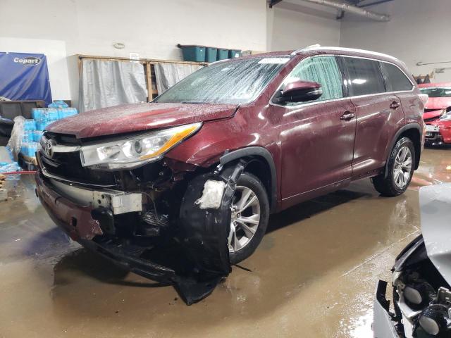 TOYOTA HIGHLANDER 2015 with VIN 5TDJKRFH3FS181004 - Photo from auction