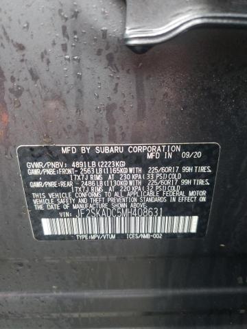 Photo 14 from auction – 2021 SUBARU FORESTER with VIN JF2SKADC5MH408631