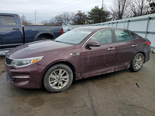 KIA OPTIMA LX 2018 with VIN 5XXGT4L33JG180772 - Photo from auction