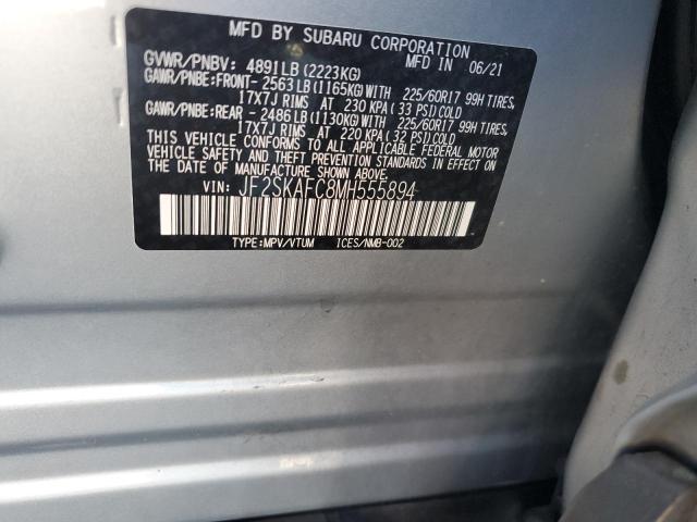 Photo 14 from auction – 2021 SUBARU FORESTER P with VIN JF2SKAFC8MH555894