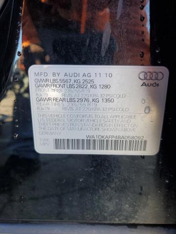 Photo 14 from auction – 2011 AUDI Q5 PREMIUM with VIN WA1DKAFP4BA058092