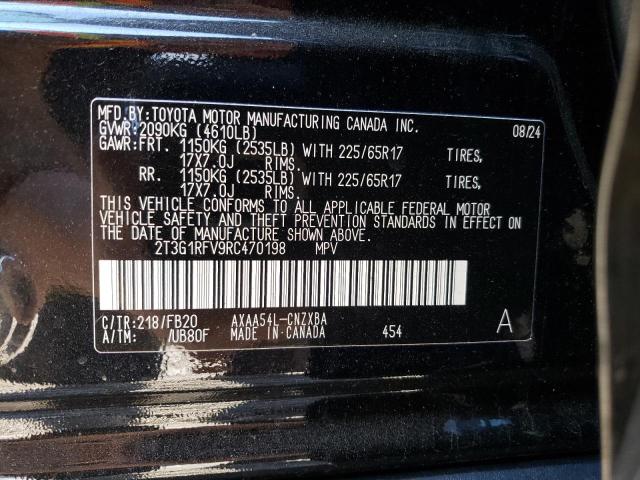 Photo 14 from auction – 2024 TOYOTA RAV4 LE with VIN 2T3G1RFV9RC470198