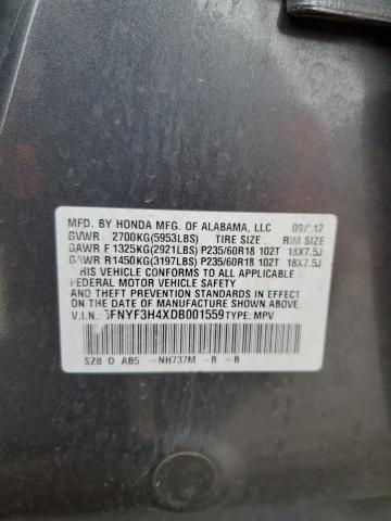 Photo 14 from auction – 2013 HONDA PILOT EX with VIN 5FNYF3H4XDB001559