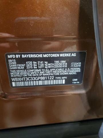 Photo 14 from auction – 2016 BMW X1 XDRIVE2 with VIN WBXHT3C33GP881122