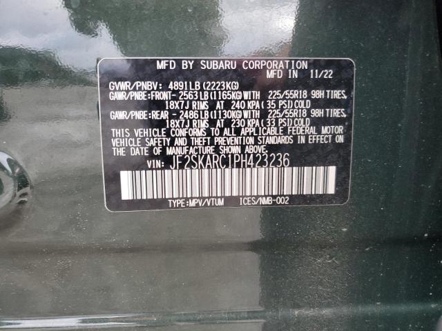 Photo 14 from auction – 2023 SUBARU FORESTER T with VIN JF2SKARC1PH423236