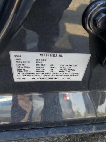 Photo 14 from auction – 2024 TESLA MODEL Y with VIN 7SAYGDEE8RA256153