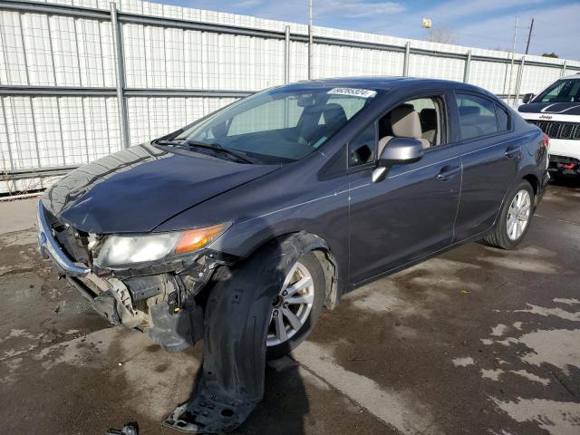 HONDA CIVIC EX 2012 with VIN 2HGFB2F89CH317998 - Photo from auction