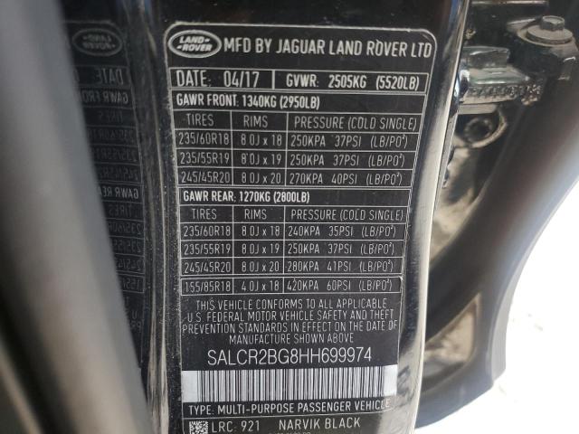 Photo 14 from auction – 2017 LAND ROVER DISCOVERY with VIN SALCR2BG8HH699974
