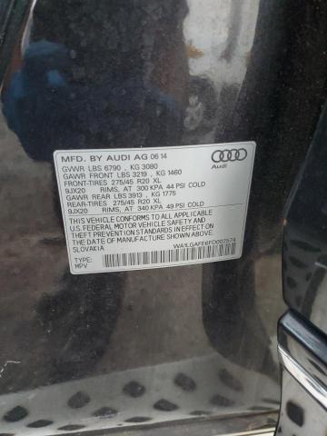 Photo 14 from auction – 2015 AUDI Q7 PREMIUM with VIN WA1LGAFE6FD002574