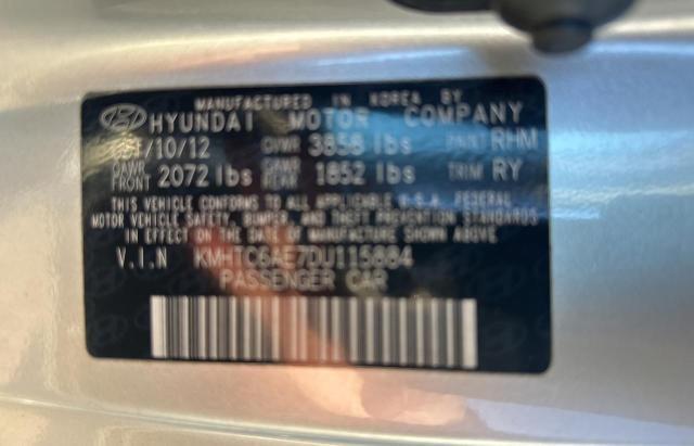 Photo 10 from auction – 2013 HYUNDAI VELOSTER T with VIN KMHTC6AE7DU115884