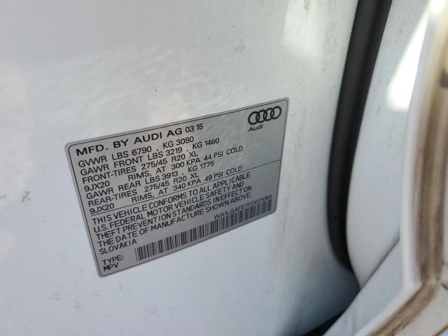 Photo 14 from auction – 2015 AUDI Q7 PREMIUM with VIN WA1LGAFE7FD021084