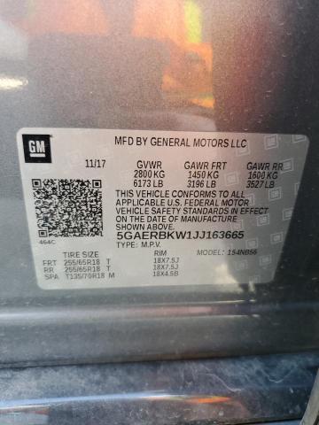 Photo 14 from auction – 2018 BUICK ENCLAVE ES with VIN 5GAERBKW1JJ163665