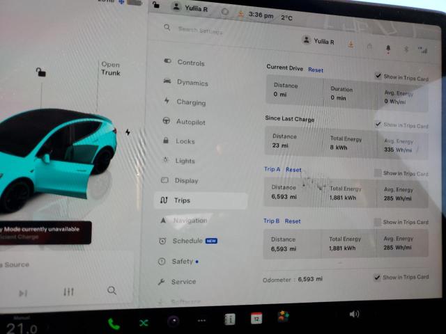 Photo 9 from auction – 2024 TESLA MODEL Y with VIN 7SAYGDEF1RA261719