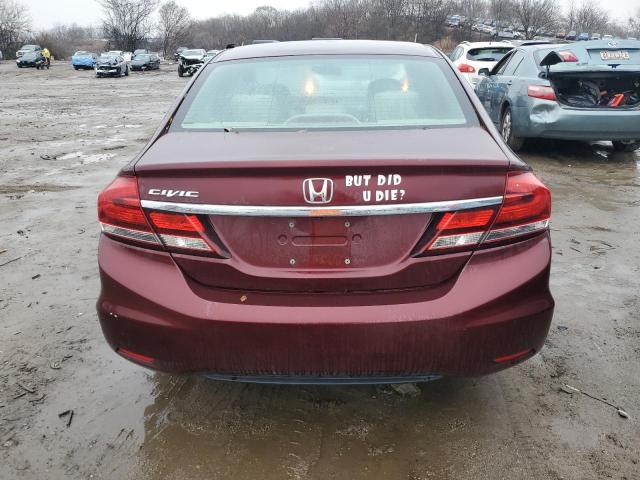 Photo 6 from auction – 2013 HONDA CIVIC LX with VIN 19XFB2F50DE231268