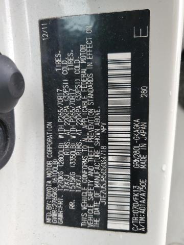 Photo 14 from auction – 2012 TOYOTA 4RUNNER SR with VIN JTEZU5JR5C5034718