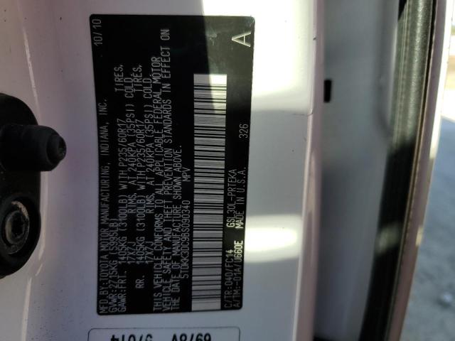 Photo 14 from auction – 2011 TOYOTA SIENNA LE with VIN 5TDKK3DC9BS090340