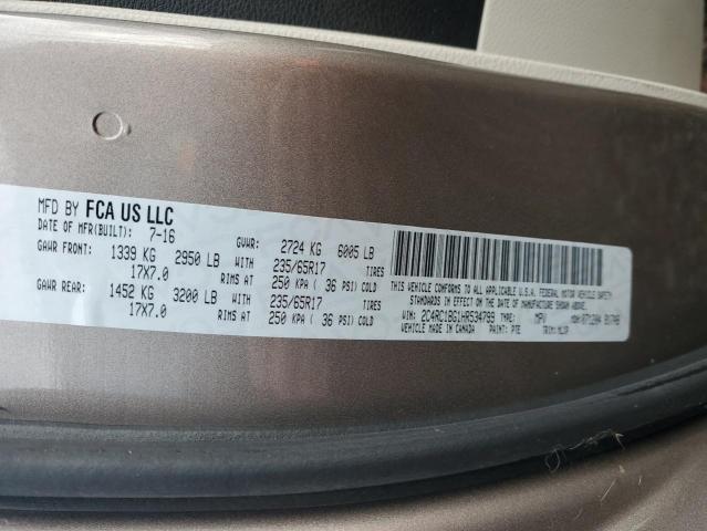 Photo 14 from auction – 2017 CHRYSLER PACIFICA T with VIN 2C4RC1BG1HR534799