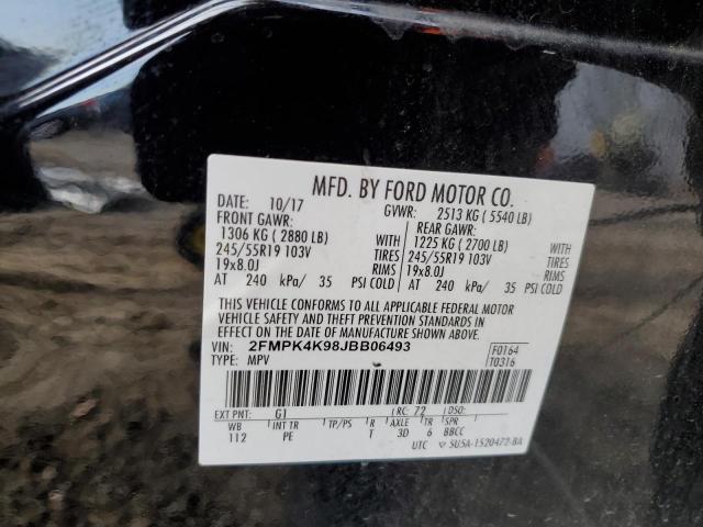 Photo 14 from auction – 2018 FORD EDGE TITAN with VIN 2FMPK4K98JBB06493