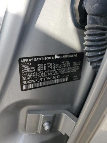Photo 14 from auction – 2015 BMW X4 XDRIVE2 with VIN 5UXXW3C51F0M88033
