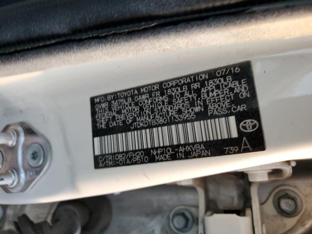 Photo 14 from auction – 2016 TOYOTA PRIUS C with VIN JTDKDTB38G1133955