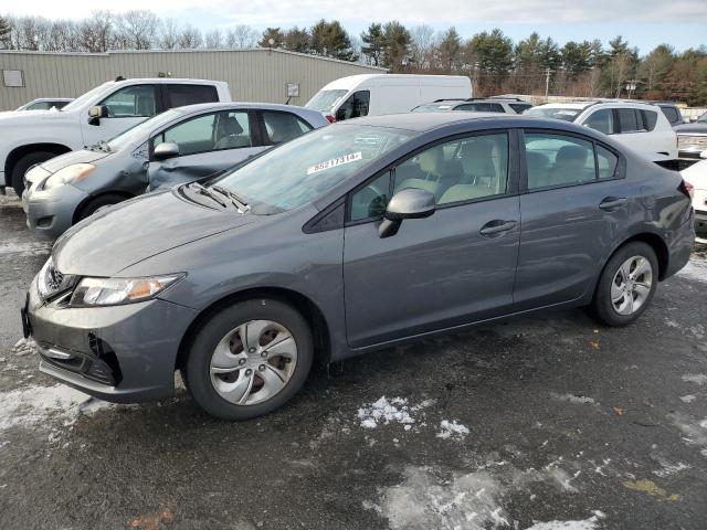 HONDA CIVIC LX 2013 with VIN 2HGFB2F5XDH574658 - Photo from auction