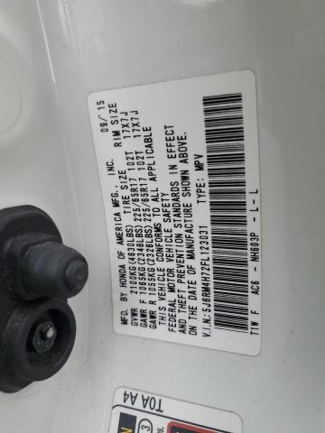 Photo 14 from auction – 2015 HONDA CR-V EXL with VIN 5J6RM4H72FL123031