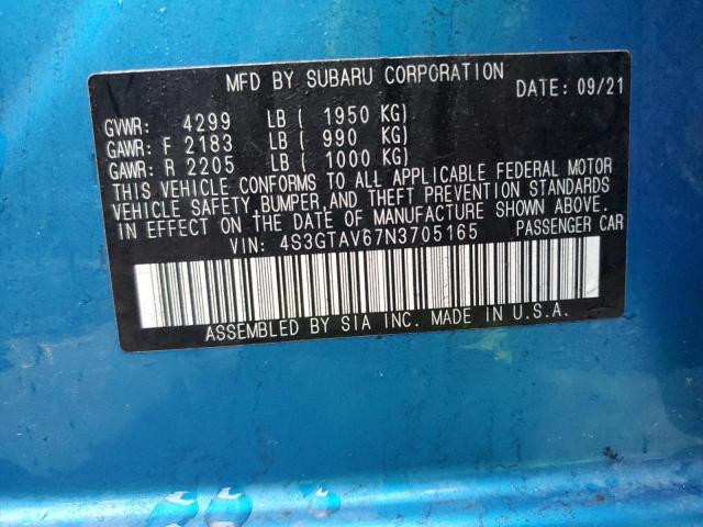 Photo 14 from auction – 2022 SUBARU IMPREZA PR with VIN 4S3GTAV67N3705165