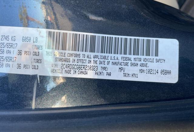 Photo 10 from auction – 2014 DODGE GRAND CARA with VIN 2C4RDGCG6ER210323