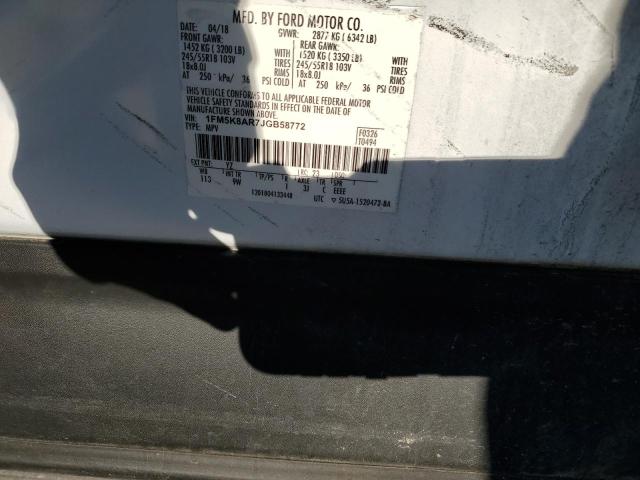 Photo 14 from auction – 2018 FORD EXPLORER P with VIN 1FM5K8AR7JGB58772