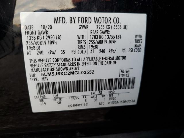 Photo 14 from auction – 2021 LINCOLN AVIATOR with VIN 5LM5J6XC2MGL03552